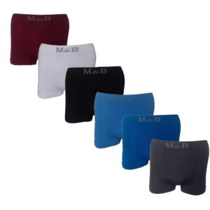 Boxershorts M&B 6-pack. Zeer comfortabele naadloze heren boxershorts.