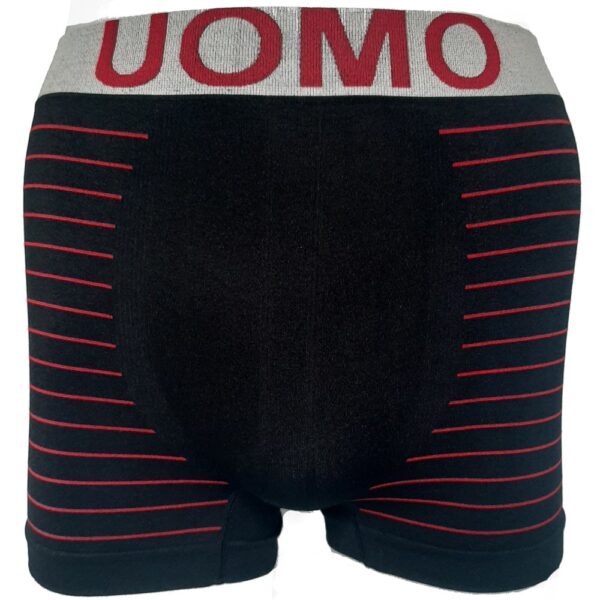 Naadloze boxershorts Uomo gestreept 6-pack stripes - Afbeelding 2