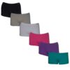 6 pack naadloze vrolijk gekleurde boxershorts voor dames van M&B