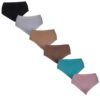 Set van 6 naadloze damesslips in prachtige pastelkleuren van M&B