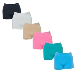 Hoge dames boxers naadloos M&B 6 stuks