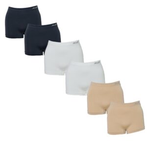 Hoge dames boxers naadloos en comfortabel ondergoed van M&B in voordelige 6-pack