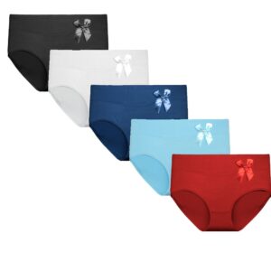 5 Pack slips met strikje van Fine Woman gekleurd 9033