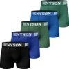 5 pack met uni gekleurde boxershorts Benyson