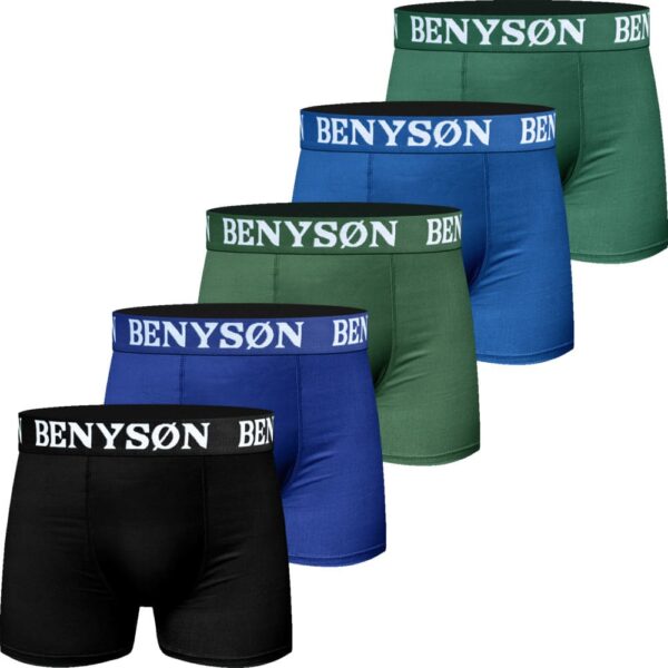 5 pack met uni gekleurde boxershorts Benyson