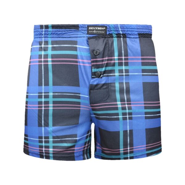 5 pack wijde geweven boxershorts Benyson "checkered" - Afbeelding 4