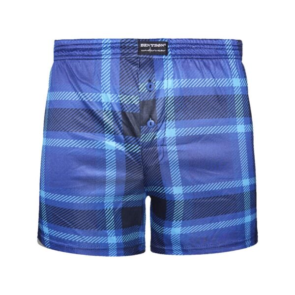 5 pack wijde geweven boxershorts Benyson "checkered" - Afbeelding 3