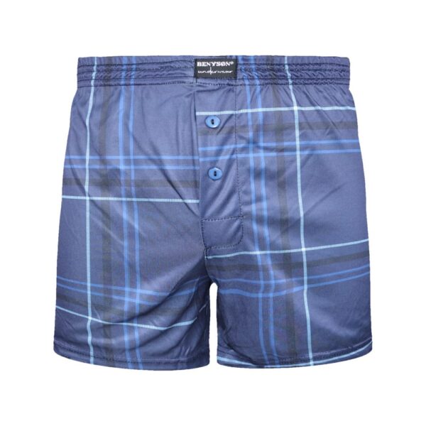 5 Pack wijde katoenen herenboxershorts met print "ruit" - Afbeelding 5