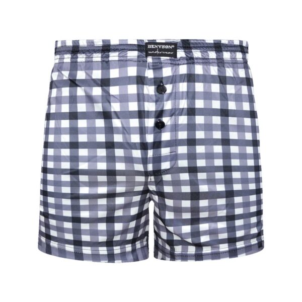 5 Pack wijde katoenen herenboxershorts met print "ruit" - Afbeelding 6