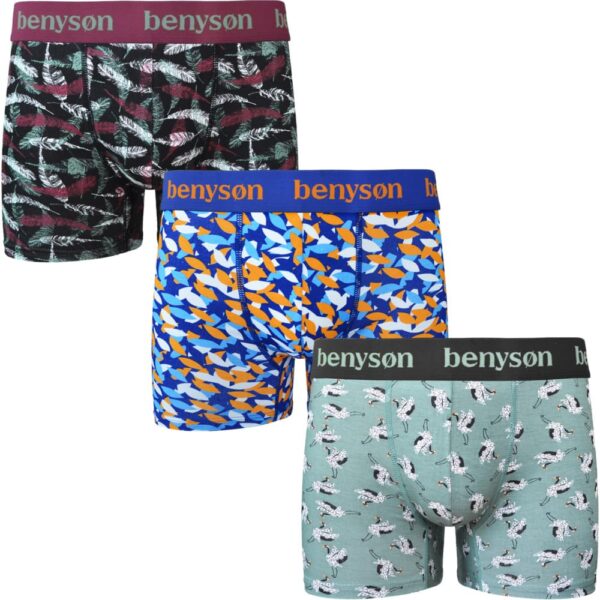 3 Pack bamboe boxershorts Benyson "birdy" - Afbeelding 5