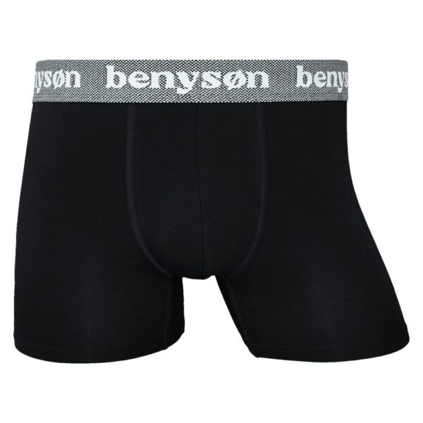 Zijdezachte herenboxershorts bamboe Benyson zwart 3-pack - Afbeelding 5