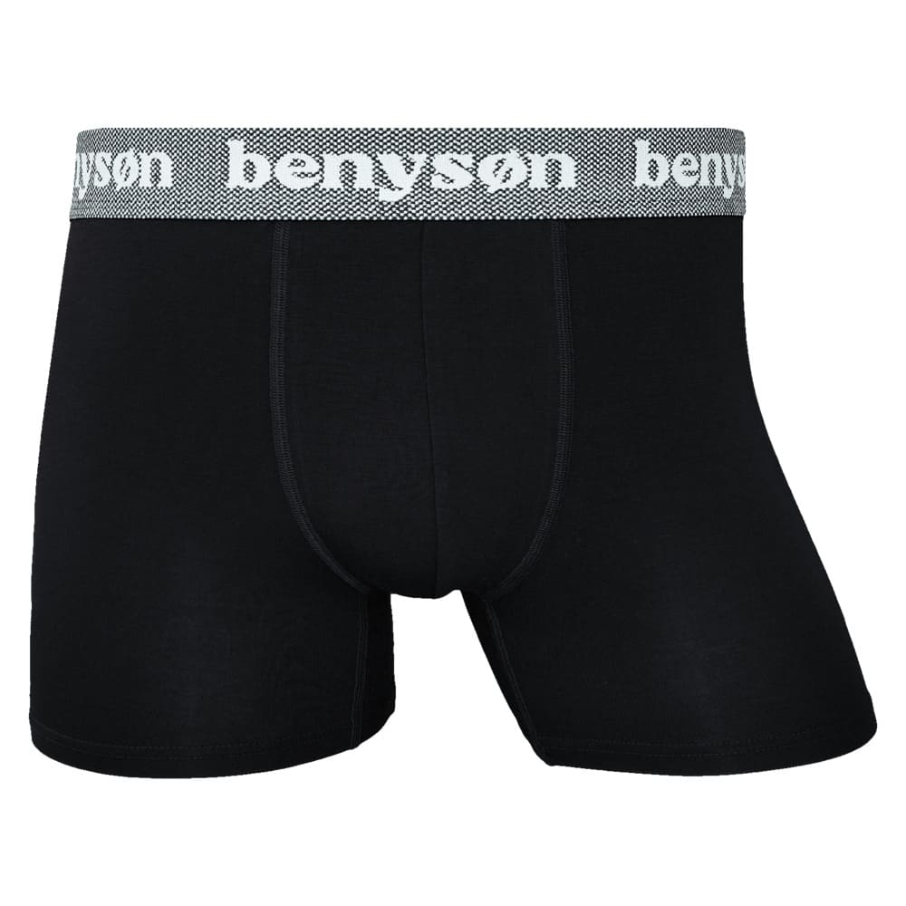 Zijdezachte herenboxershorts bamboe Benyson zwart 3-pack - Afbeelding 5