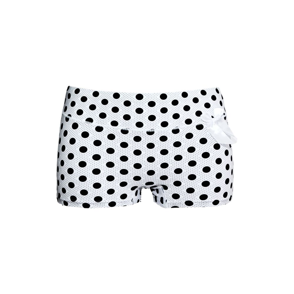 5 pack halfhoge katoenen dames boxershorts met strikje "stippie" - Afbeelding 4