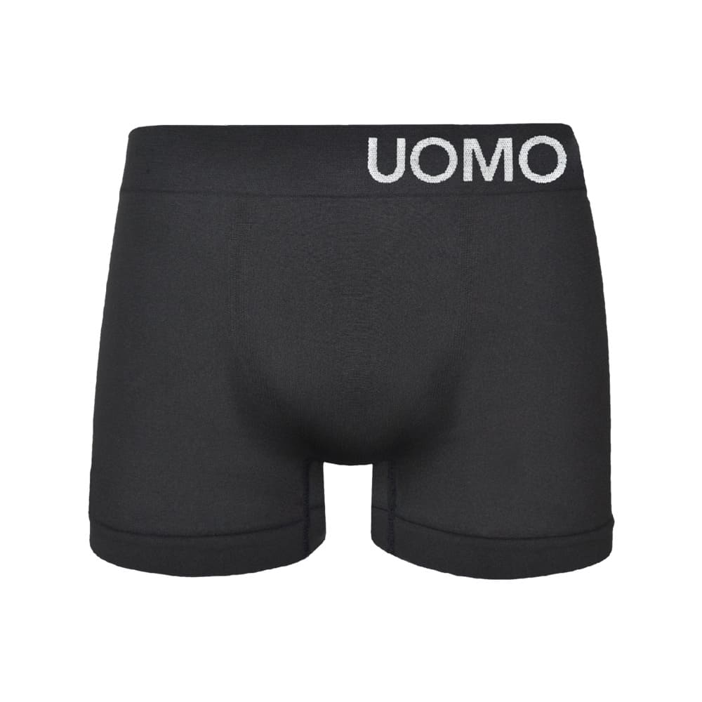 5 Pack naadloze zwarte boxershorts UOMO "black" - Afbeelding 3
