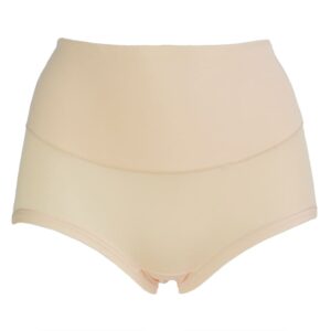 Beige hoge taille slip van Fine Woman. Katoenen slip die erg zacht aanvoelt