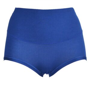 Zachte katoenen hoge taille slip van Fine Woman in donkerblauw