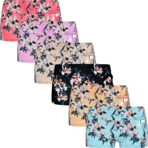 6 pack Katoenen boxershorts met bloemenprint van Fine woman voor dames