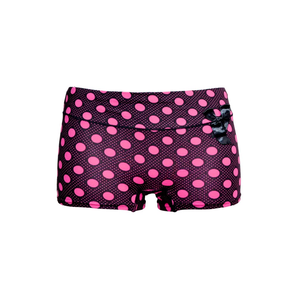 5 pack halfhoge katoenen dames boxershorts met strikje "stippie" - Afbeelding 2