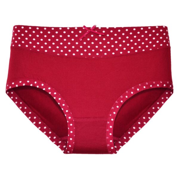 5 Pack katoenen dames slips Fine Woman "colorful dots" 9080 - Afbeelding 3
