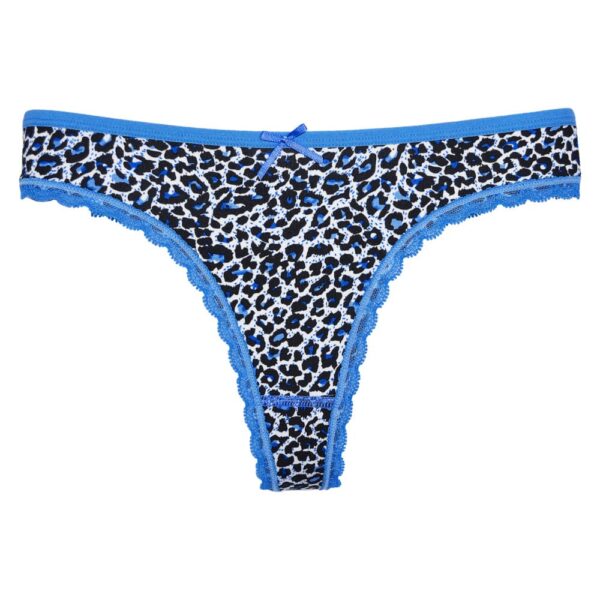 5 pack dames strings Fine Woman met panterprint - Afbeelding 3