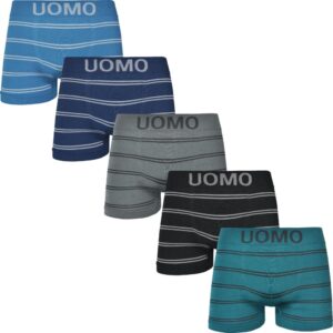 5 Pack naadloze boxershorts UOMO "lines"