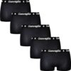 5 Pack Gianvaglia dames boxershorts effen zwart