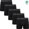 5 Pack uni zwarte boxershorts Gianvaglia, de basic die in elke ondergoed lade thuishoort.