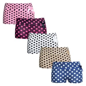 5 pack katoenen boxershorts voor dames met strikje