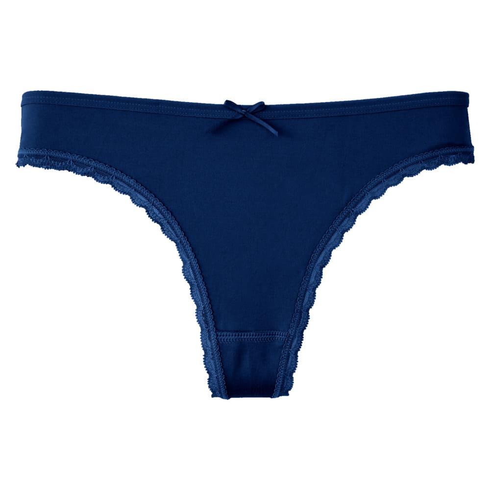 5 Pack uni gekleurde strings met kant Fine Woman - Afbeelding 4