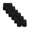 6 Pack zwarte naadloze boxershorts Gianvaglia