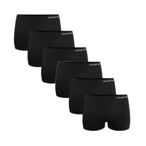 6 Pack zwarte naadloze boxershorts Gianvaglia