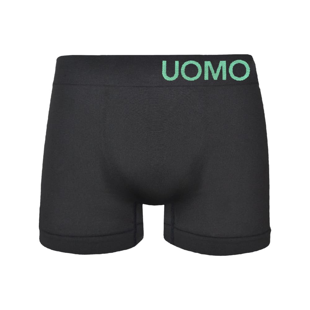 5 Pack naadloze zwarte boxershorts UOMO "black" - Afbeelding 2