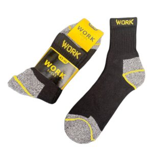10 Paar zwarte werksokken van het bekende merk Work, kwalitatieve sokken voor een prettige prijs