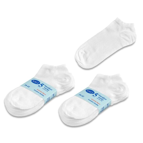 10 paar sneaker sokken Naft wit