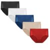 5 Pack gekleurde dames slips met kant Fine Woman  9025