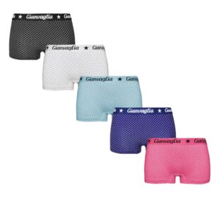 5 Pack dames boxershorts Gianvaglia stipjes print