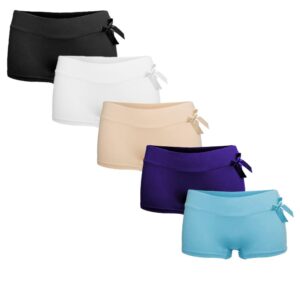 5 Pack dames boxershorts met strikje van Fine Woman in heerlijk zacht katoen