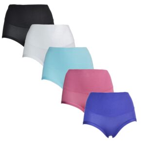Voordelig 5 Pack hoge Taille slips Fine Woman in katoen 6002