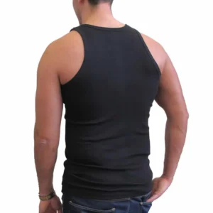 3 Zwarte hemden voor heren van 100 % katoen