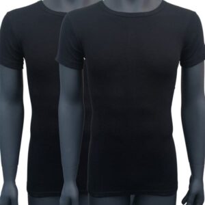 2 pack Naft Giraffe T-shirt Slim-fit Extra lang Zwart