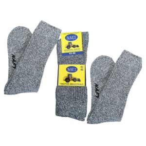 6 paar Naft Tractor industrials werksokken grijs gemêleerd