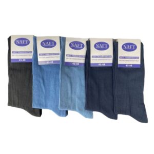 Nette herensokken Naft in blauwtinten, katoen. Je ontvangt een set van 10 paar