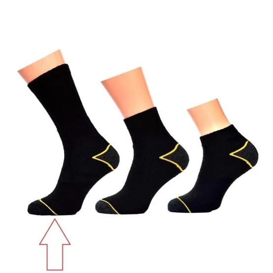 Verschillende werksokken van Work voor dames en heren, verkrijgbaar in 3 verschillende lengtes.