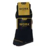 10 Paar hoge werksokken van Work in antraciet/zwart