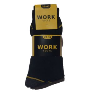 10 Paar hoge werksokken van Work in antraciet/zwart
