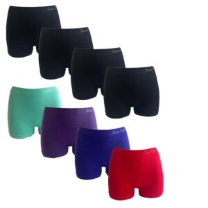 Hoge dames boxershorts Sweet Angel 8 pack colour