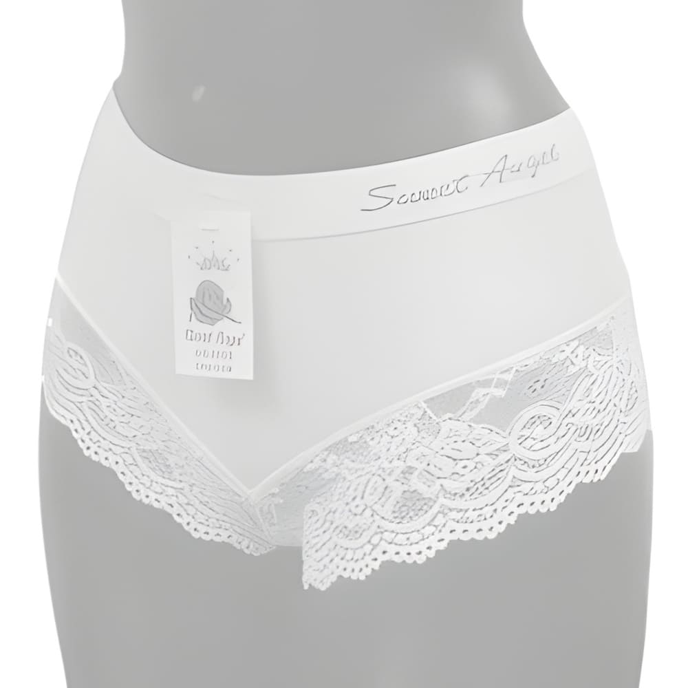 Set van 6 naadloze hipsters voor dames met kant in 6 verschillende kleuren