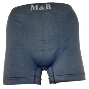 Zeer gladde naadloze licht grijze boxershort voor heren in set van 6 stuks van M&B
