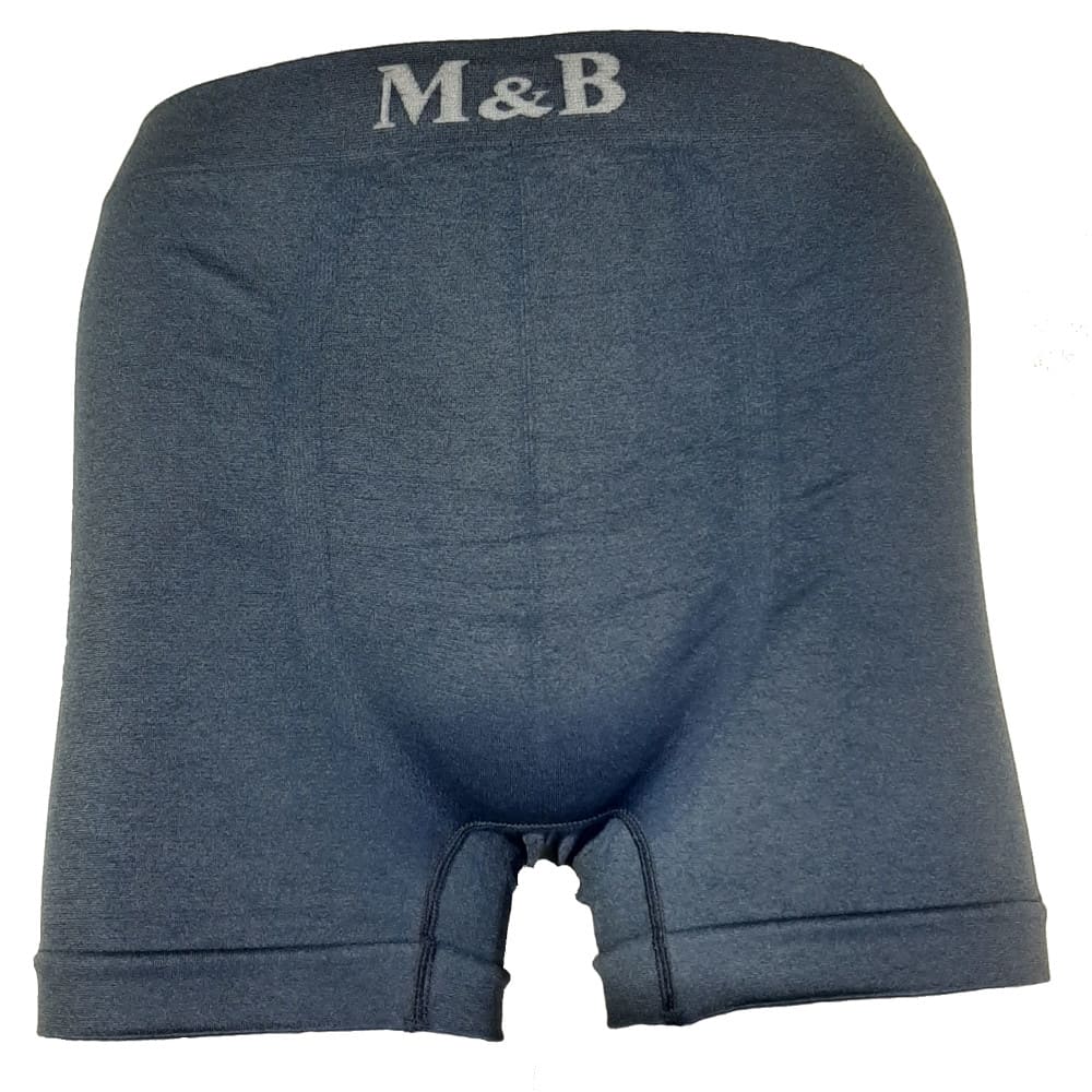 Zeer gladde naadloze licht grijze boxershort voor heren in set van 6 stuks van M&B
