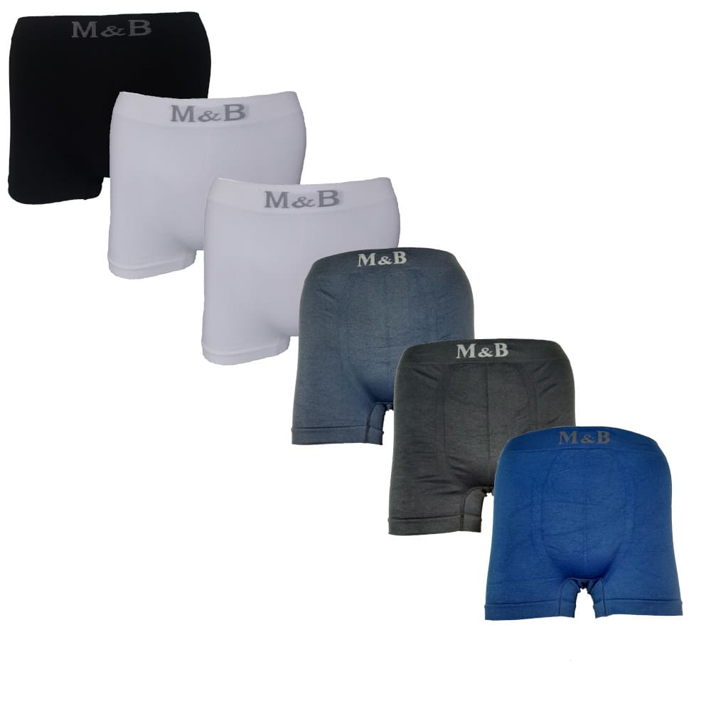 Boxershorts heren naadloos M&B 6-pack